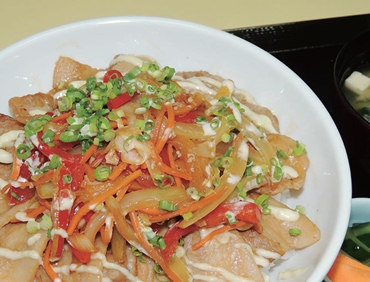 甲州富士桜ポークのスタミナ丼