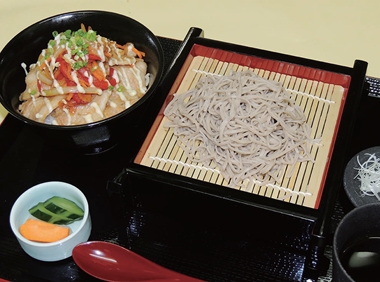 ざる蕎麦&スタミナ丼